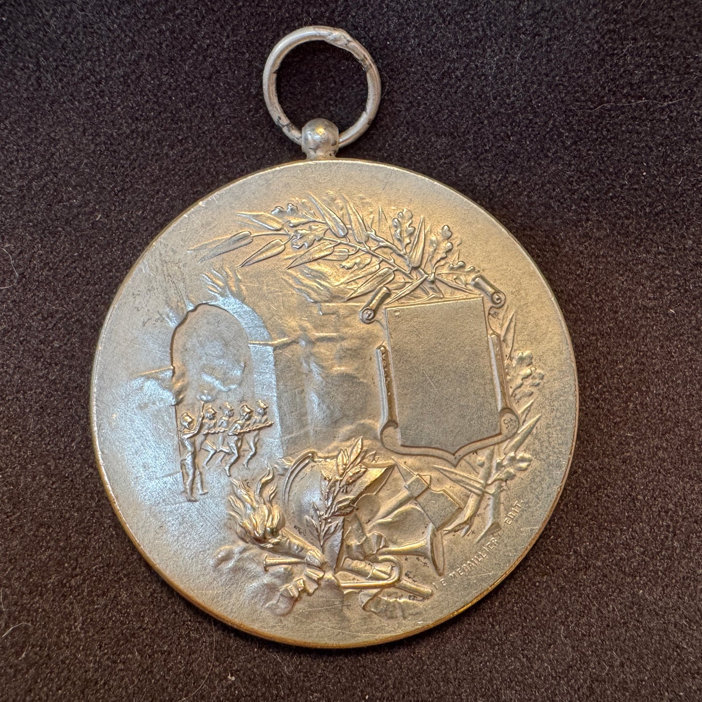 Médaille ancienne en bronze argenté « directeur assurances générales ORLÉANS » par Rivet