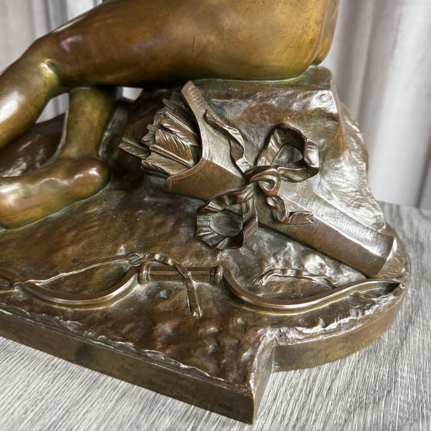 Sculpture en bronze XIXeme Susse frères - « amour boudeur » par Alfred Boucher (1850-1934)