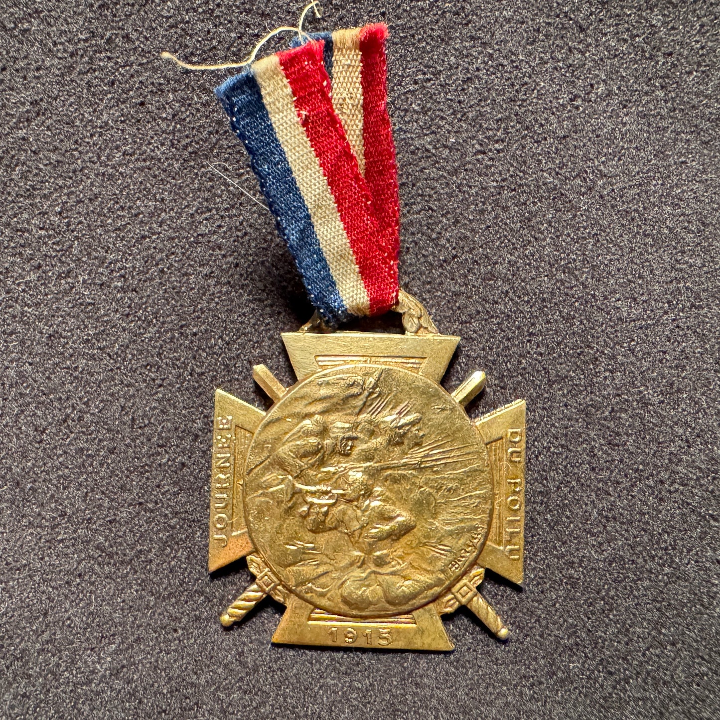 Médaille patriotique militaire 1915 « journée du poilu »