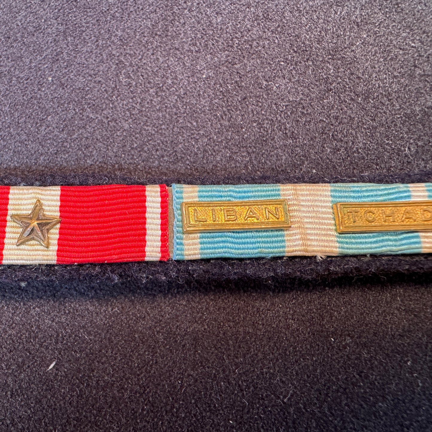 Barrette de rappels militaire - troupes de marine