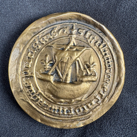 Médaille artistique en bronze « sceau des marchands de la ville de Paris »