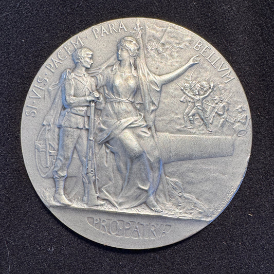 Médaille ancienne en Argent « PROPATRIA - Ministère de la Guerre » par Grandhomme