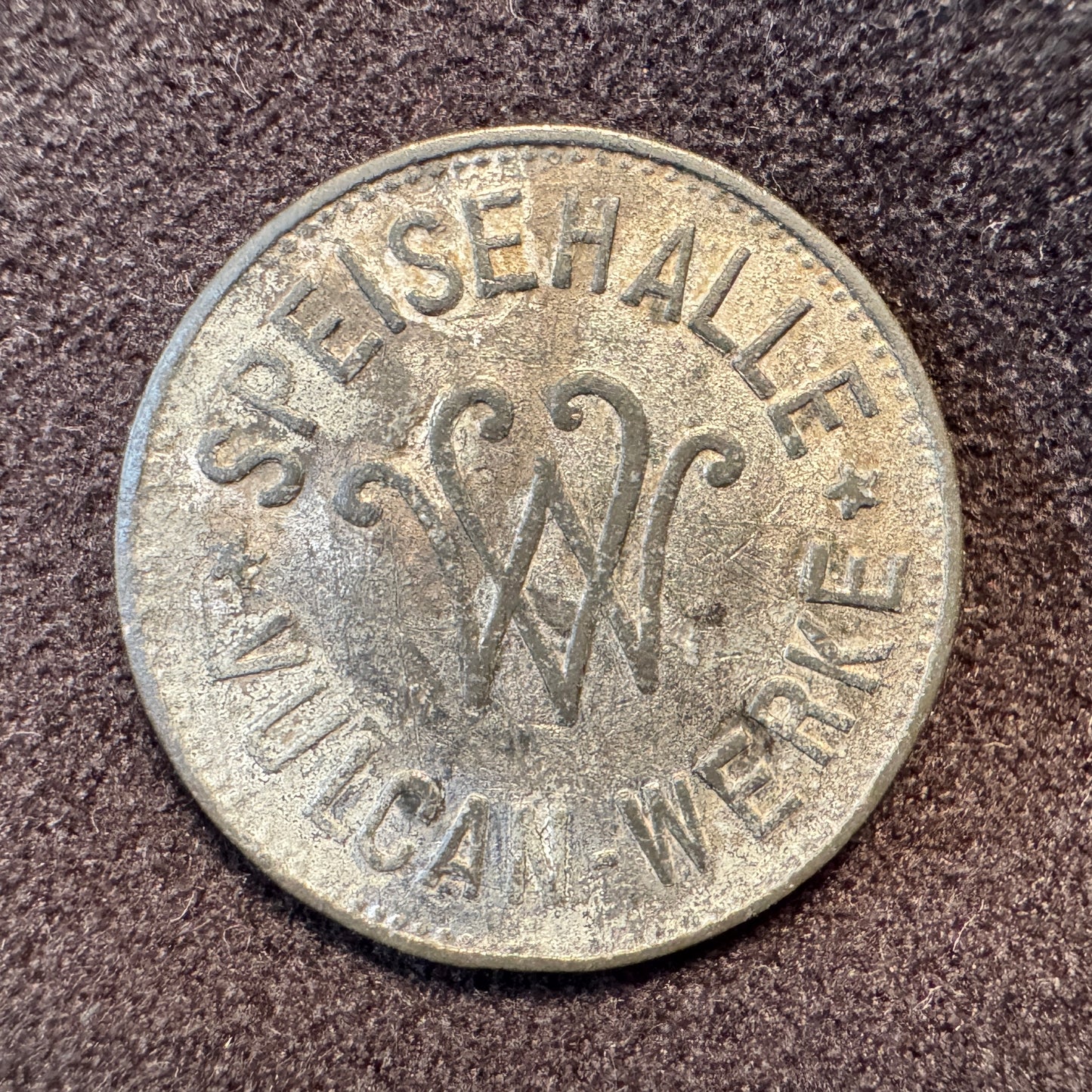 Monnaie de nécessité allemande ancienne - « speishalle vulcan werke »