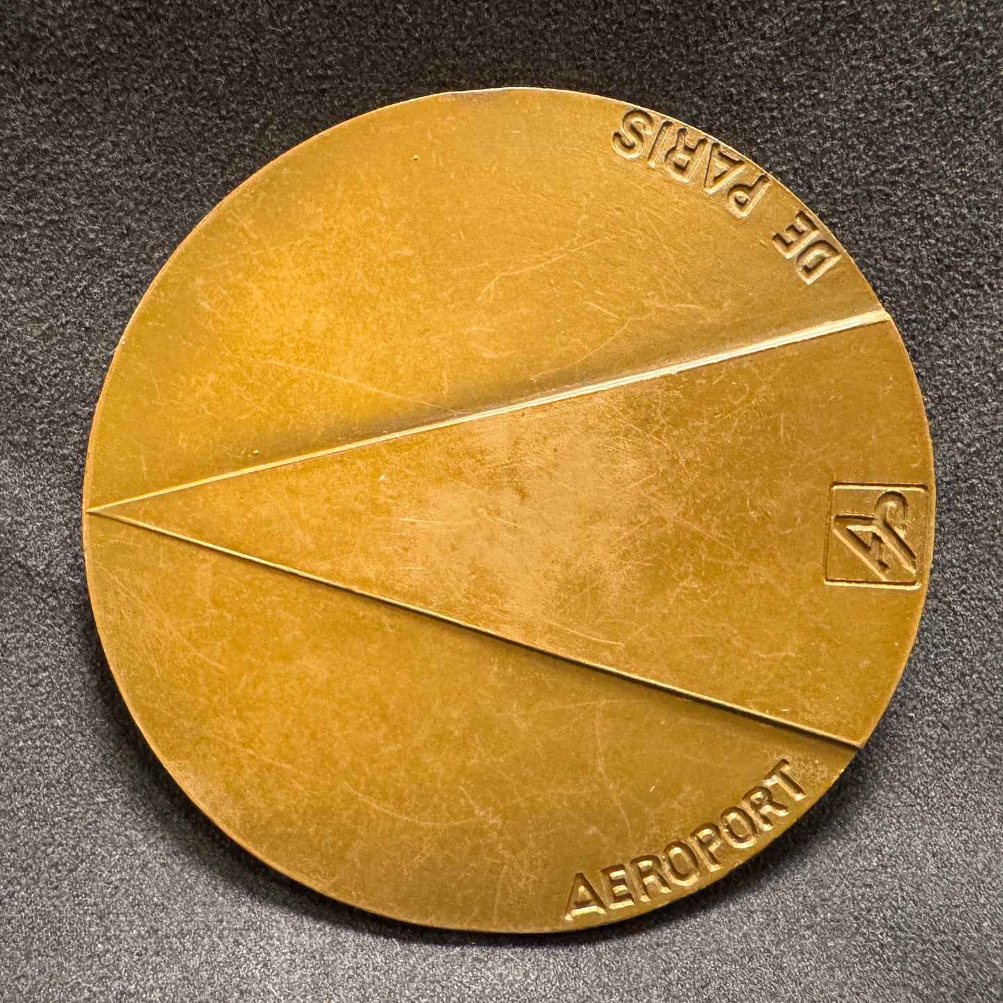 Médaille artistique en bronze « aéroport de Paris 1974 » - par emile gilioli