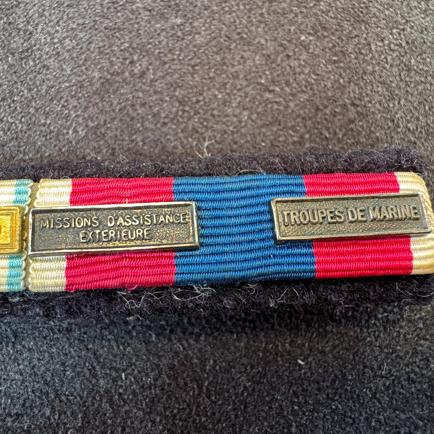 Barrette de rappels militaire - troupes de marine