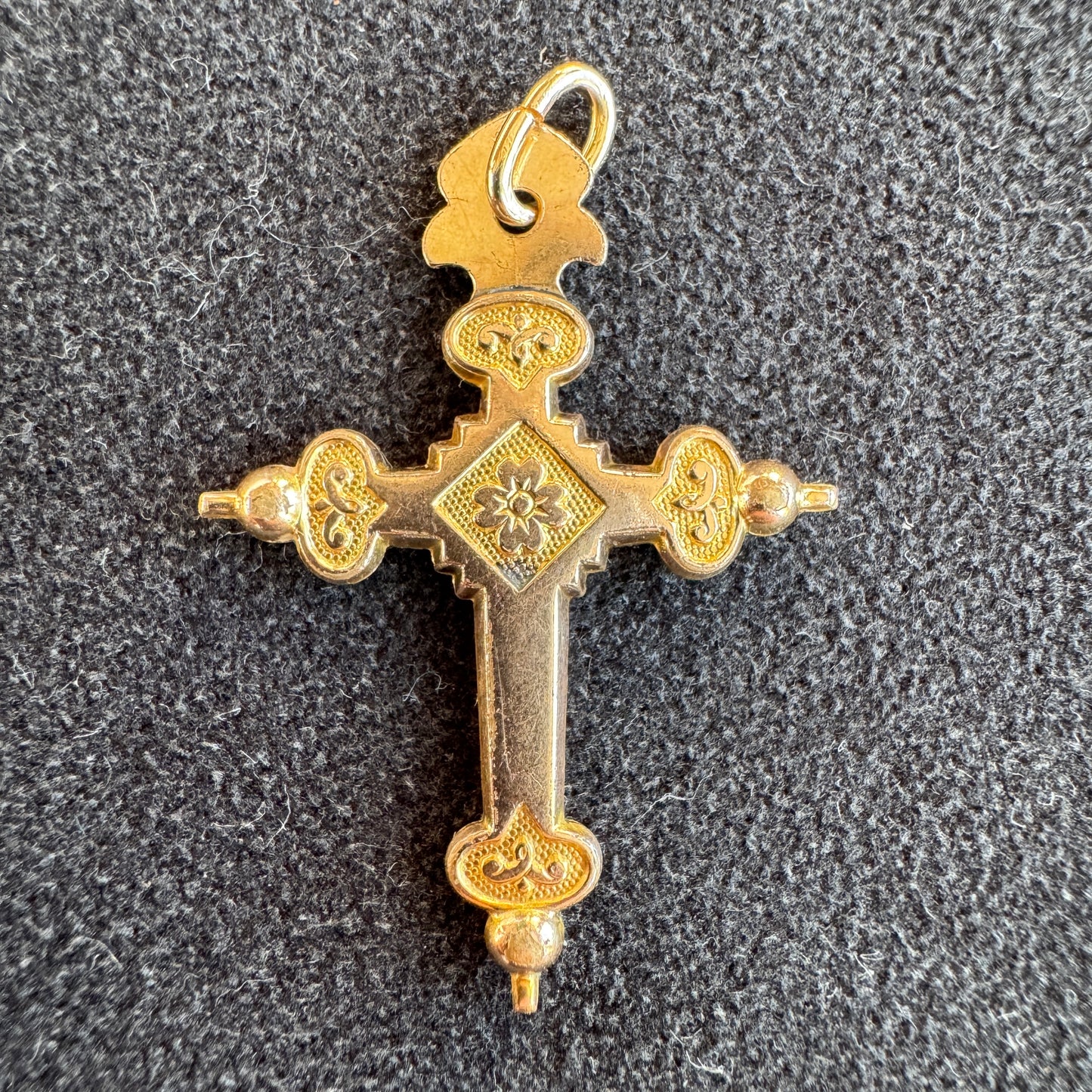 Croix de jeannette XIXeme - plaqué or