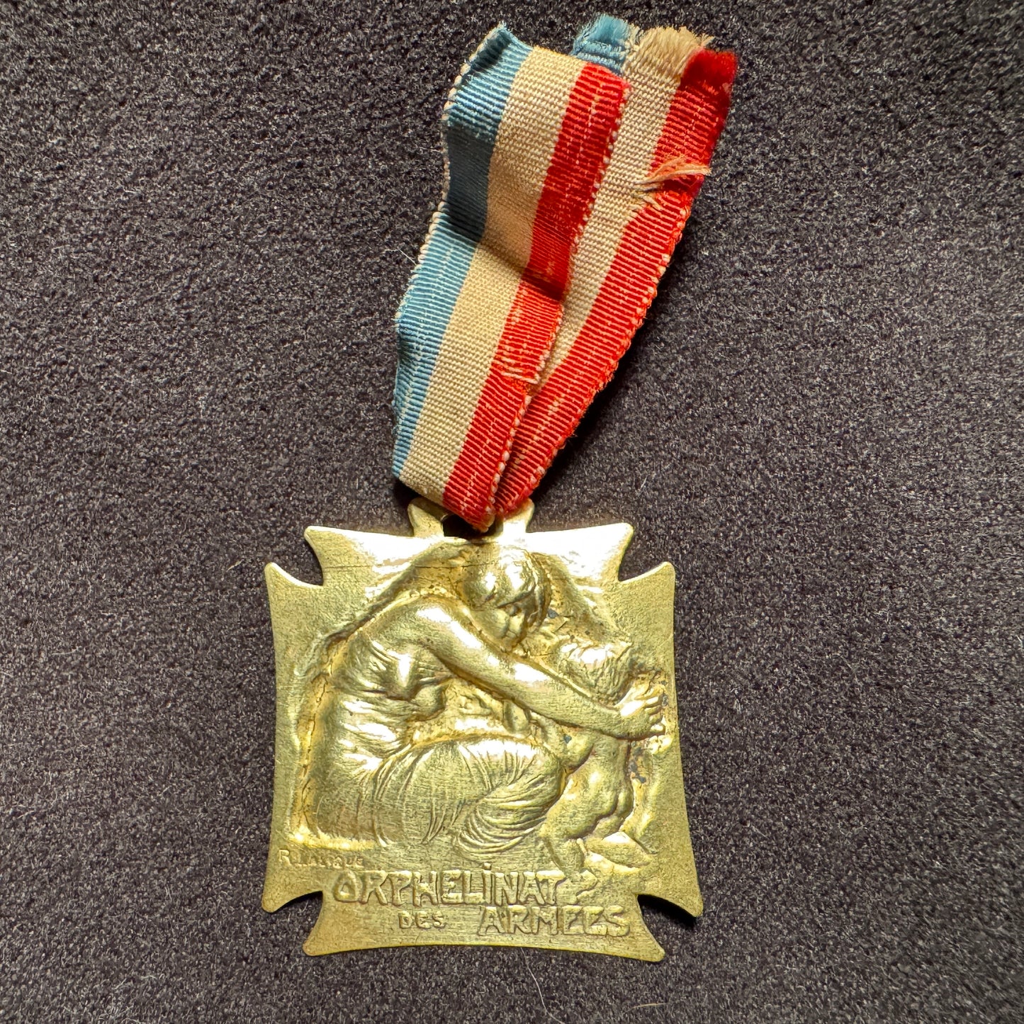 Médaille patriotique militaire par rené Lalique - « orphelinat des armées »