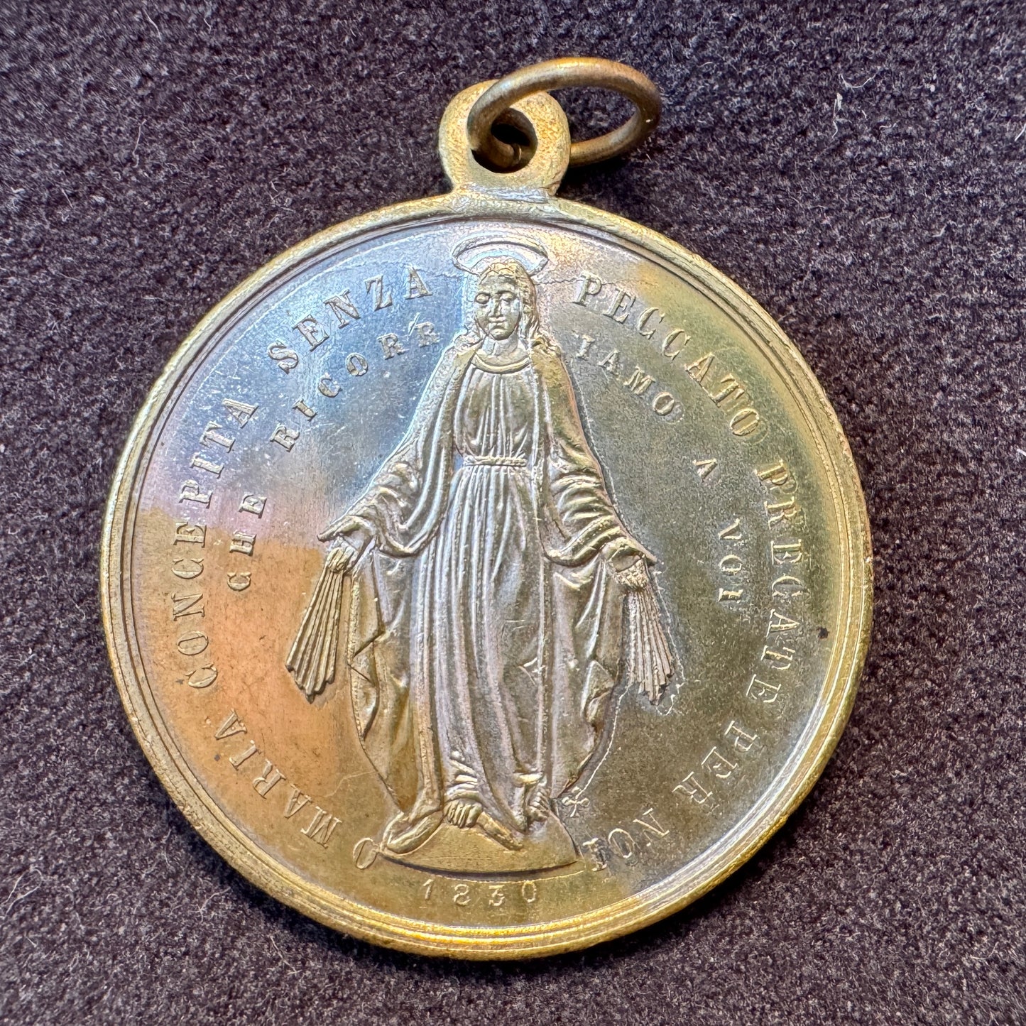 Médaille religieuse ancienne XIXeme - « Pape Pie IX »