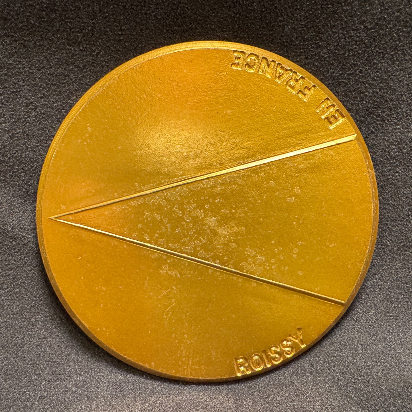 Médaille artistique en bronze « aéroport de Paris 1974 » - par emile gilioli